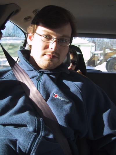 Pehr Anderson with Daniel Ward Sharp in North Dakota