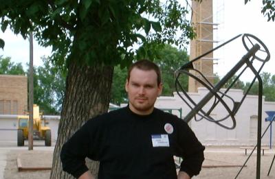 Pehr Anderson, at the grade school playground in Carrington North Dakota