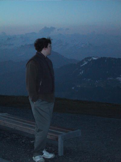 Pehr Anderson at the top of Rigi Kulm in Switzerland