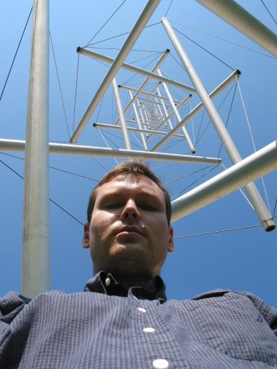 Pehr Anderson in front of the Sculpture Garden in Washington DC